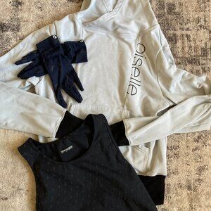 Oiselle Running Bundle - Hoodie, Gloves, and Crop Women's